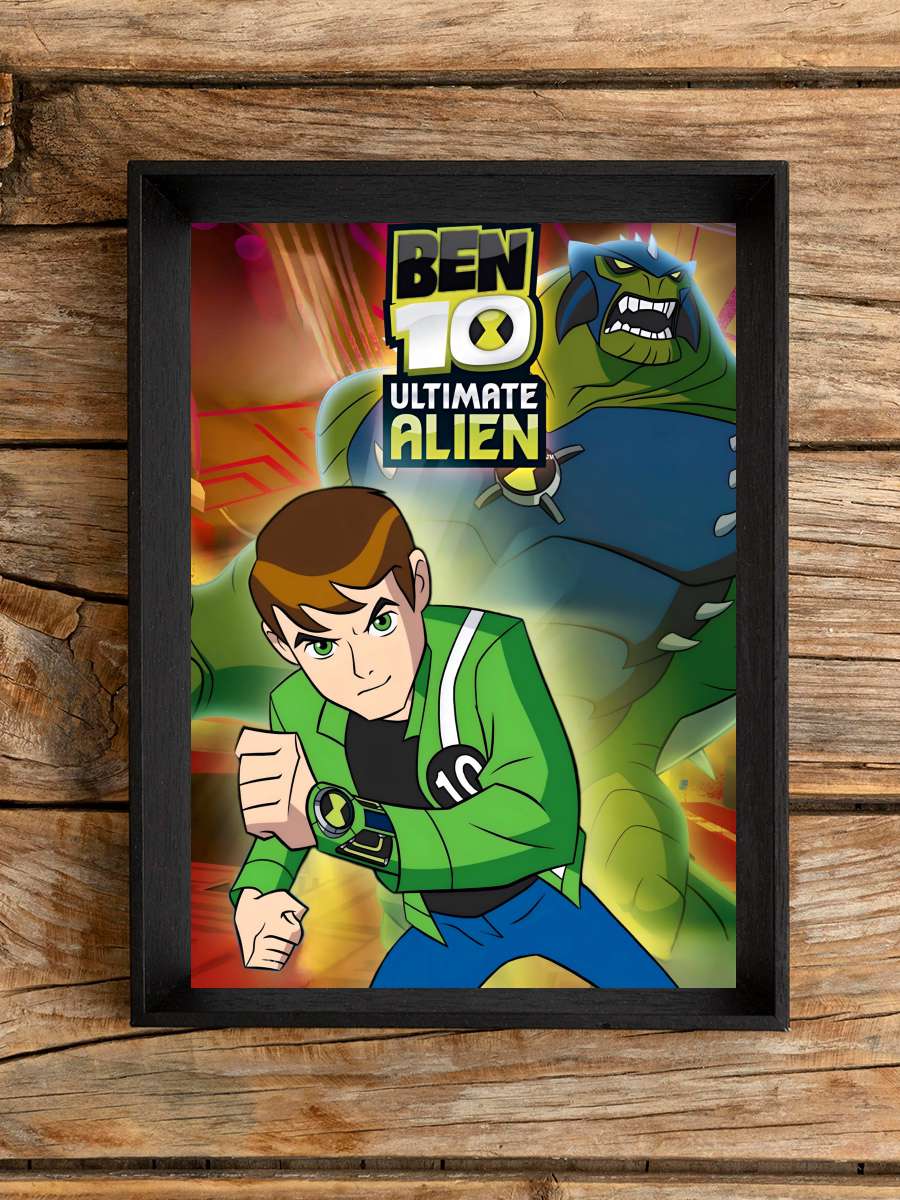 Ben 10: Ultimate Alien Dizi Tablo Siyah Çerçeveli Dizi Poster Duvar Tablo