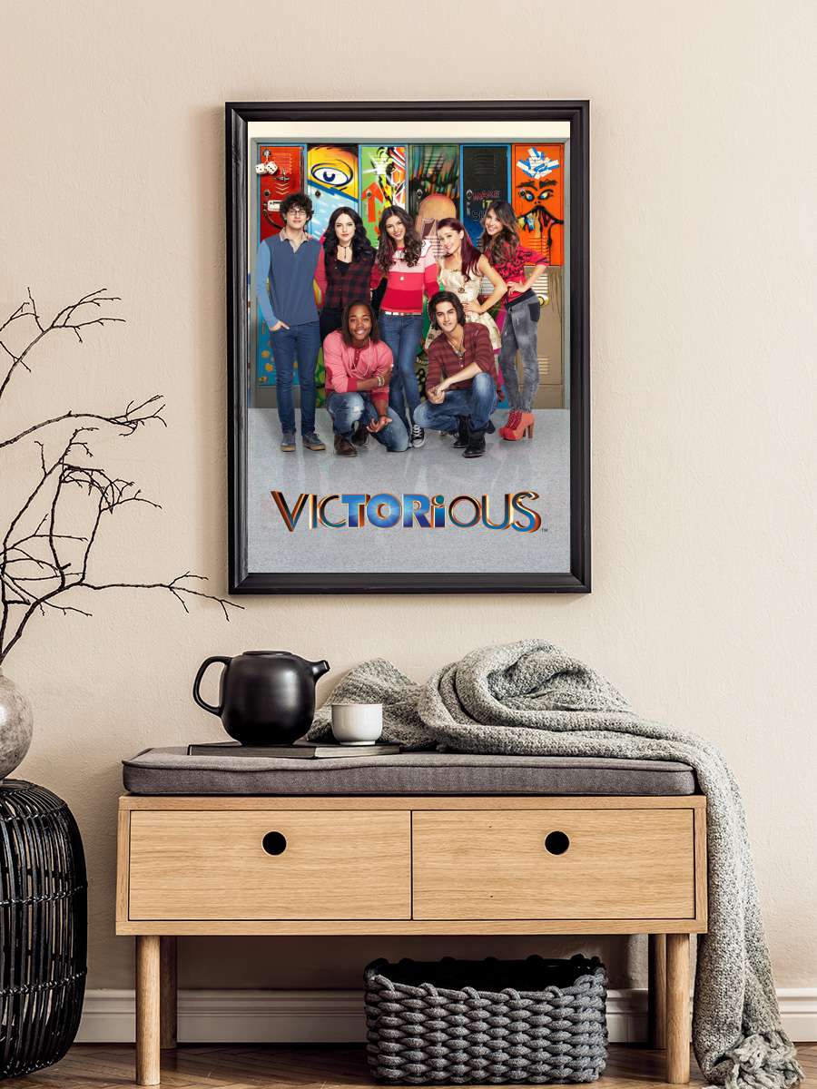 Victorious Dizi Tablo Siyah Çerçeveli Dizi Poster Duvar Tablo