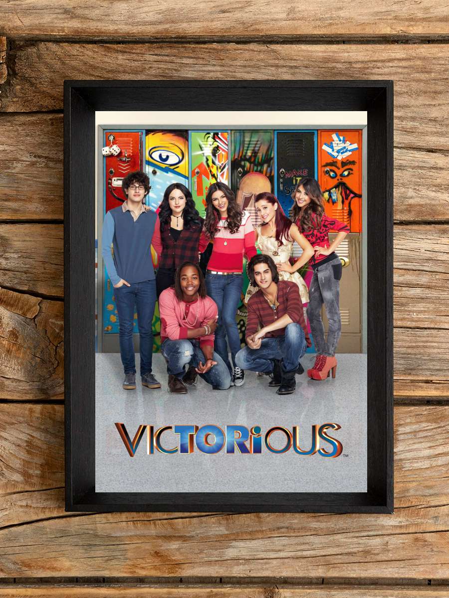 Victorious Dizi Tablo Siyah Çerçeveli Dizi Poster Duvar Tablo