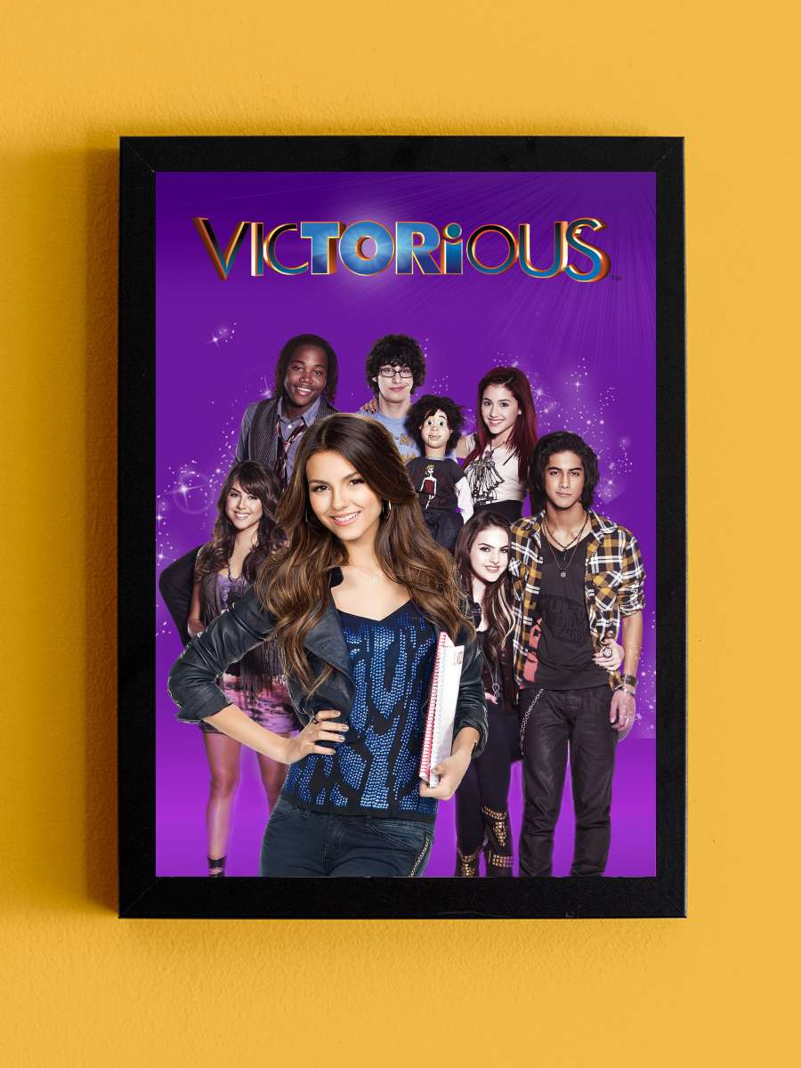 Victorious Dizi Tablo Siyah Çerçeveli Dizi Poster Duvar Tablo