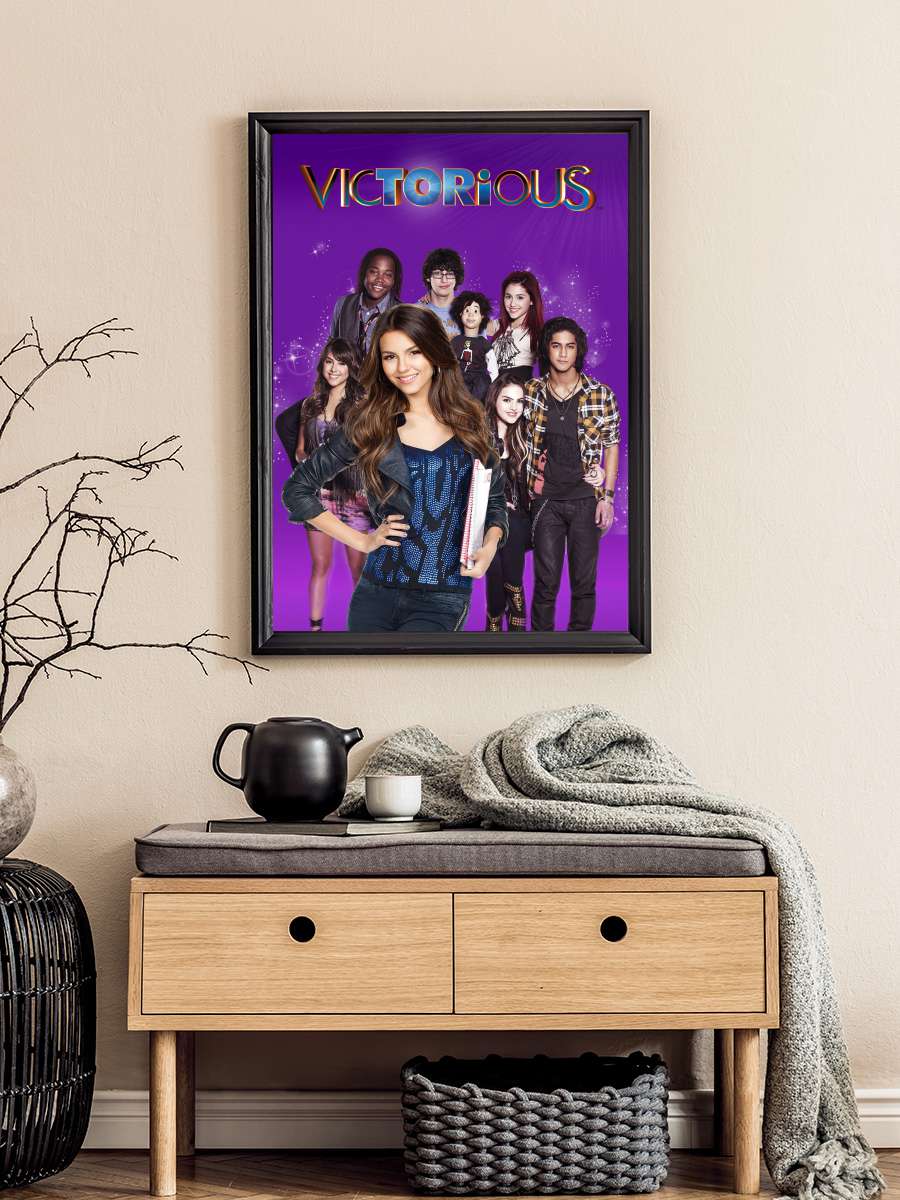 Victorious Dizi Tablo Siyah Çerçeveli Dizi Poster Duvar Tablo