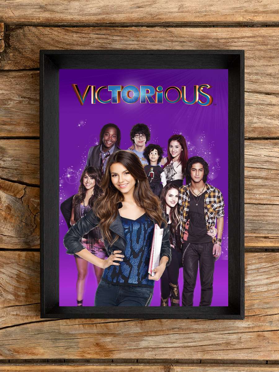 Victorious Dizi Tablo Siyah Çerçeveli Dizi Poster Duvar Tablo