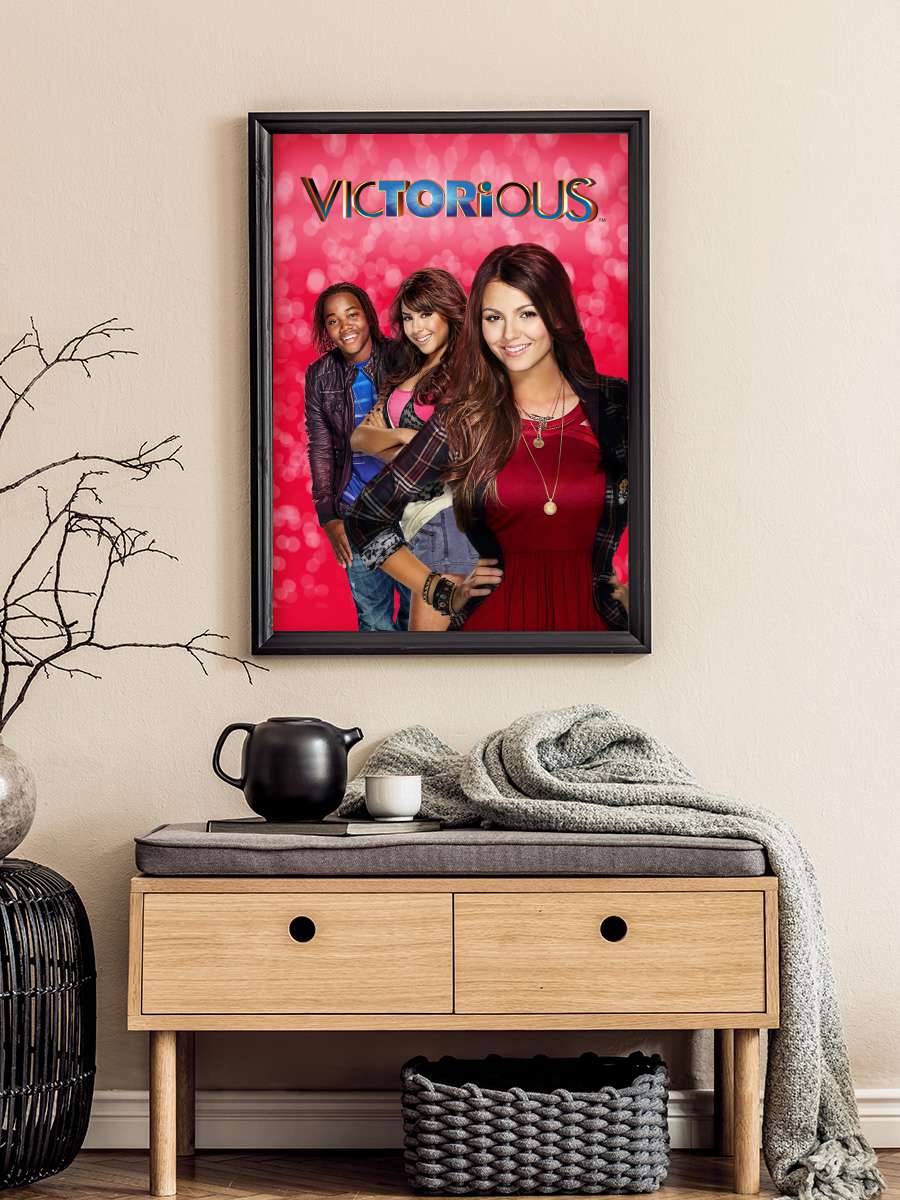 Victorious Dizi Tablo Siyah Çerçeveli Dizi Poster Duvar Tablo