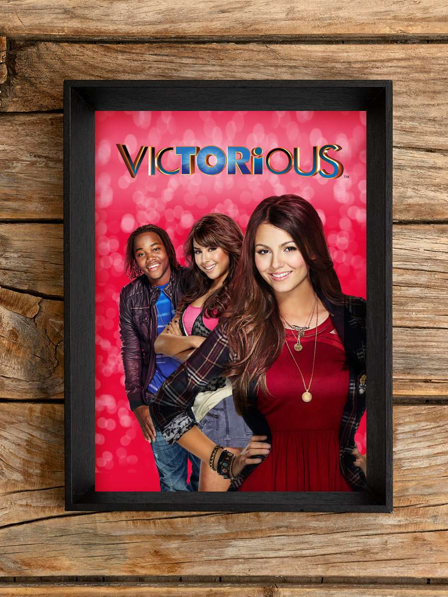 Victorious Dizi Tablo Siyah Çerçeveli Dizi Poster Duvar Tablo