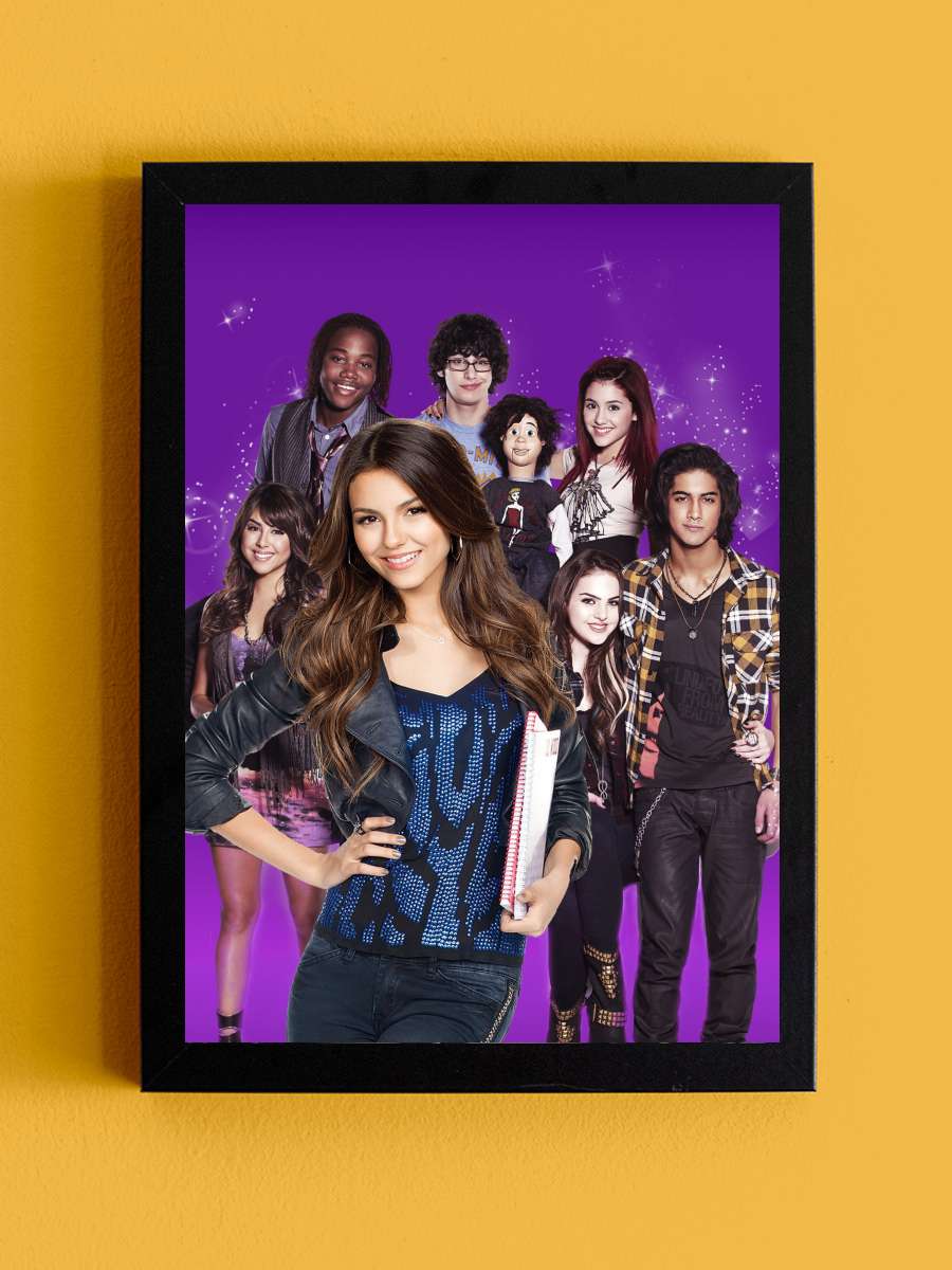 Victorious Dizi Tablo Siyah Çerçeveli Dizi Poster Duvar Tablo