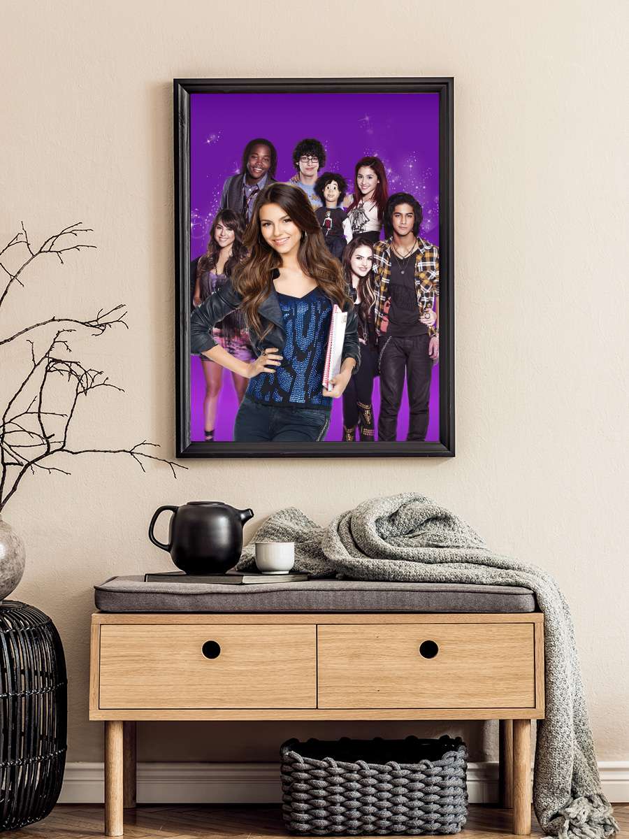 Victorious Dizi Tablo Siyah Çerçeveli Dizi Poster Duvar Tablo