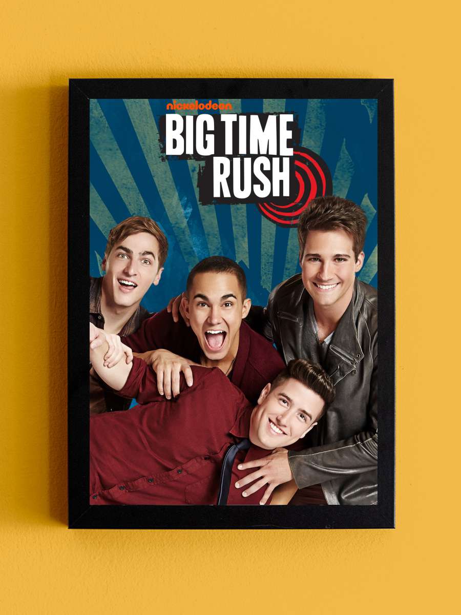 Big Time Rush Dizi Tablo Siyah Çerçeveli Dizi Poster Duvar Tablo