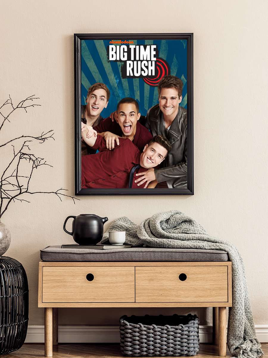 Big Time Rush Dizi Tablo Siyah Çerçeveli Dizi Poster Duvar Tablo