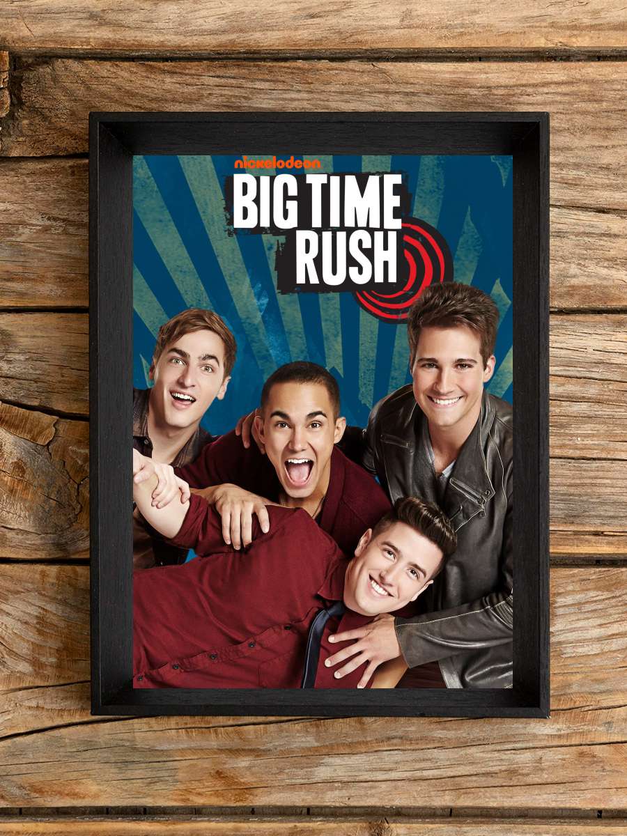 Big Time Rush Dizi Tablo Siyah Çerçeveli Dizi Poster Duvar Tablo