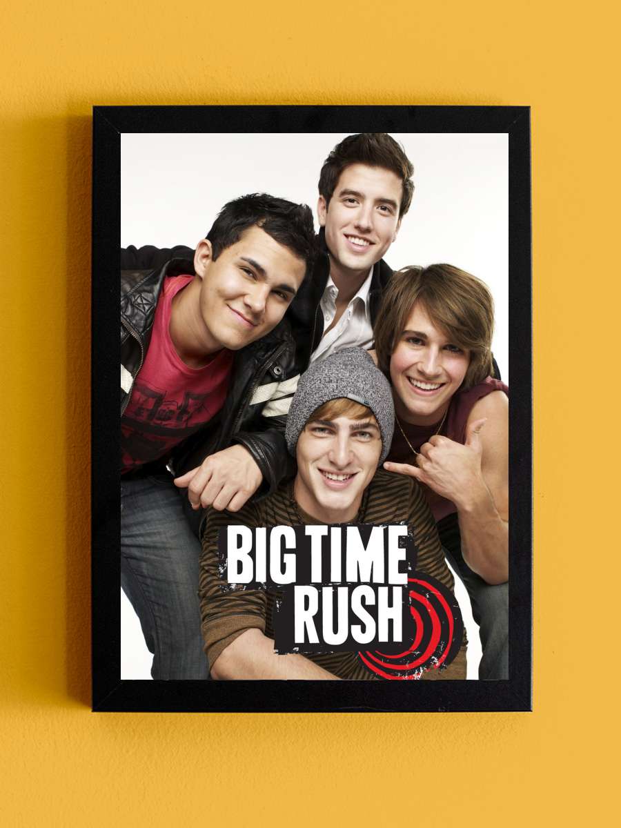 Big Time Rush Dizi Tablo Siyah Çerçeveli Dizi Poster Duvar Tablo