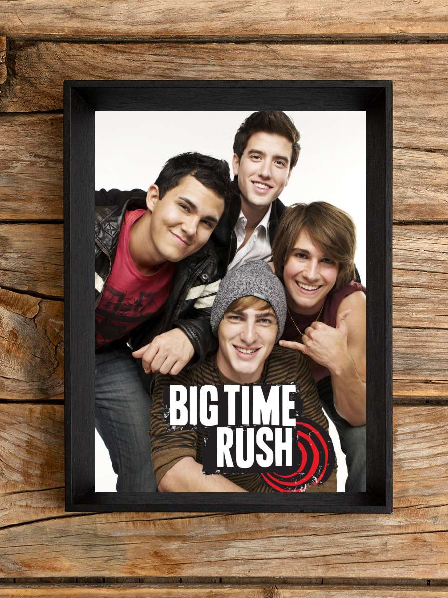 Big Time Rush Dizi Tablo Siyah Çerçeveli Dizi Poster Duvar Tablo