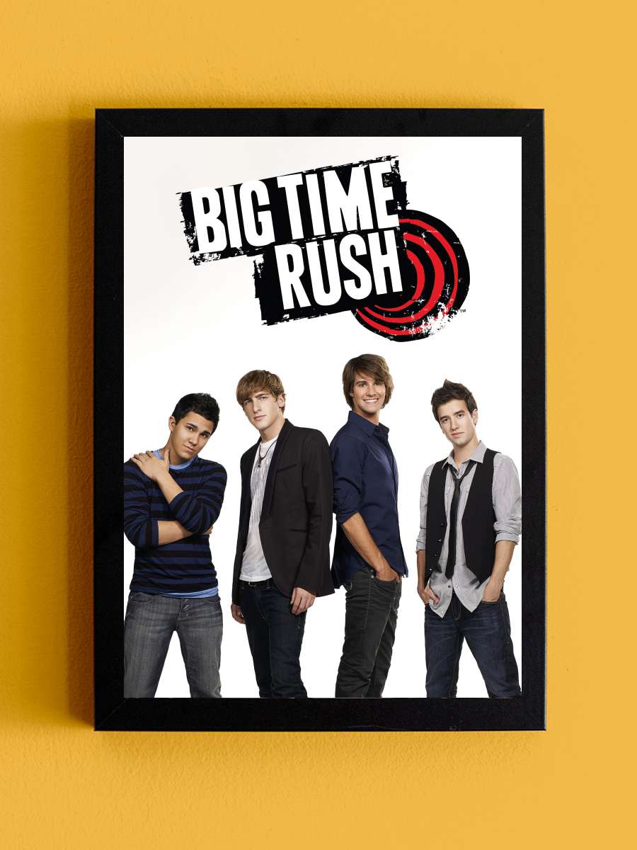 Big Time Rush Dizi Tablo Siyah Çerçeveli Dizi Poster Duvar Tablo