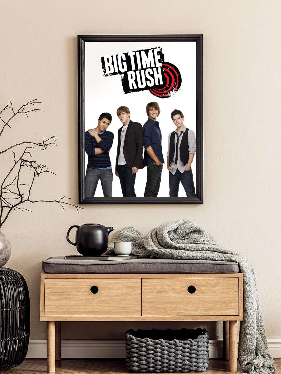 Big Time Rush Dizi Tablo Siyah Çerçeveli Dizi Poster Duvar Tablo