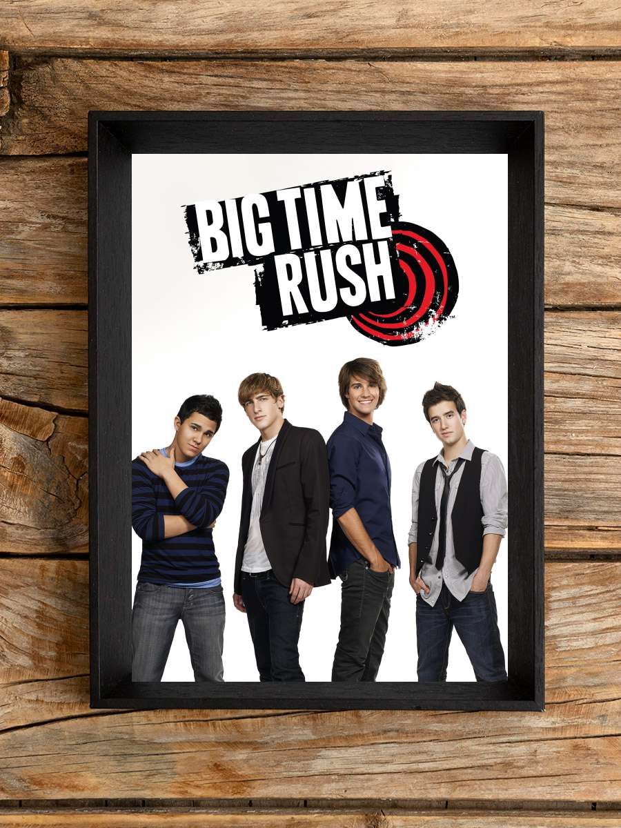 Big Time Rush Dizi Tablo Siyah Çerçeveli Dizi Poster Duvar Tablo