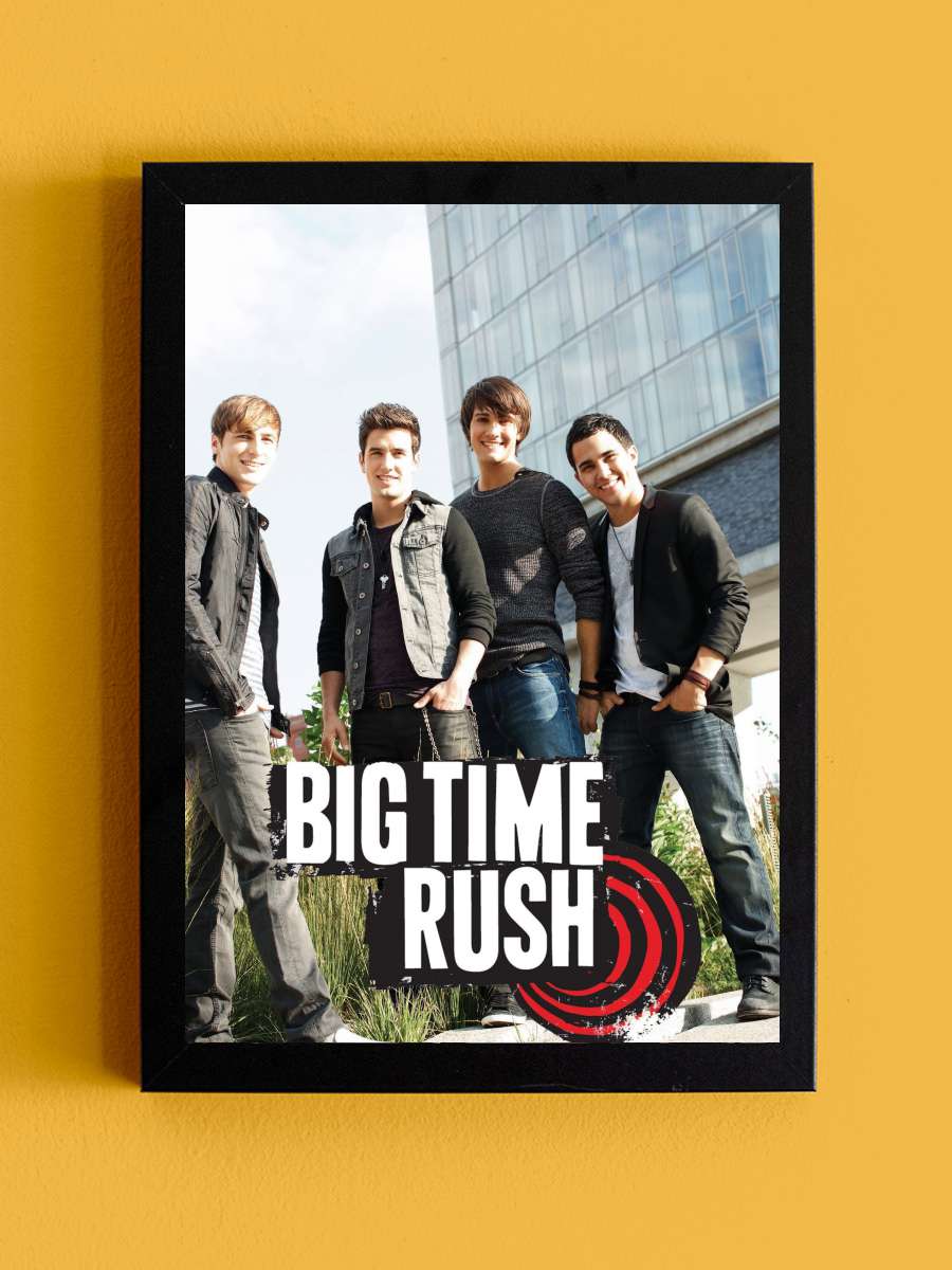 Big Time Rush Dizi Tablo Siyah Çerçeveli Dizi Poster Duvar Tablo