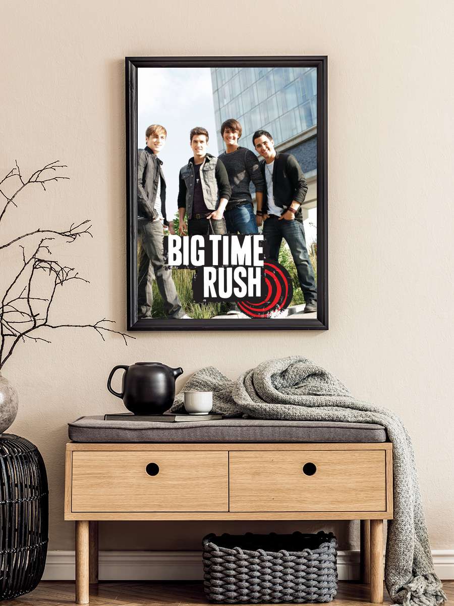 Big Time Rush Dizi Tablo Siyah Çerçeveli Dizi Poster Duvar Tablo