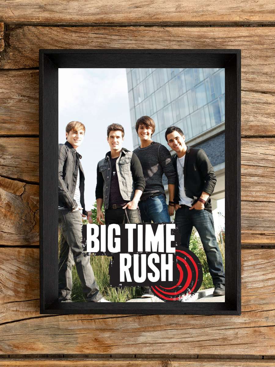 Big Time Rush Dizi Tablo Siyah Çerçeveli Dizi Poster Duvar Tablo