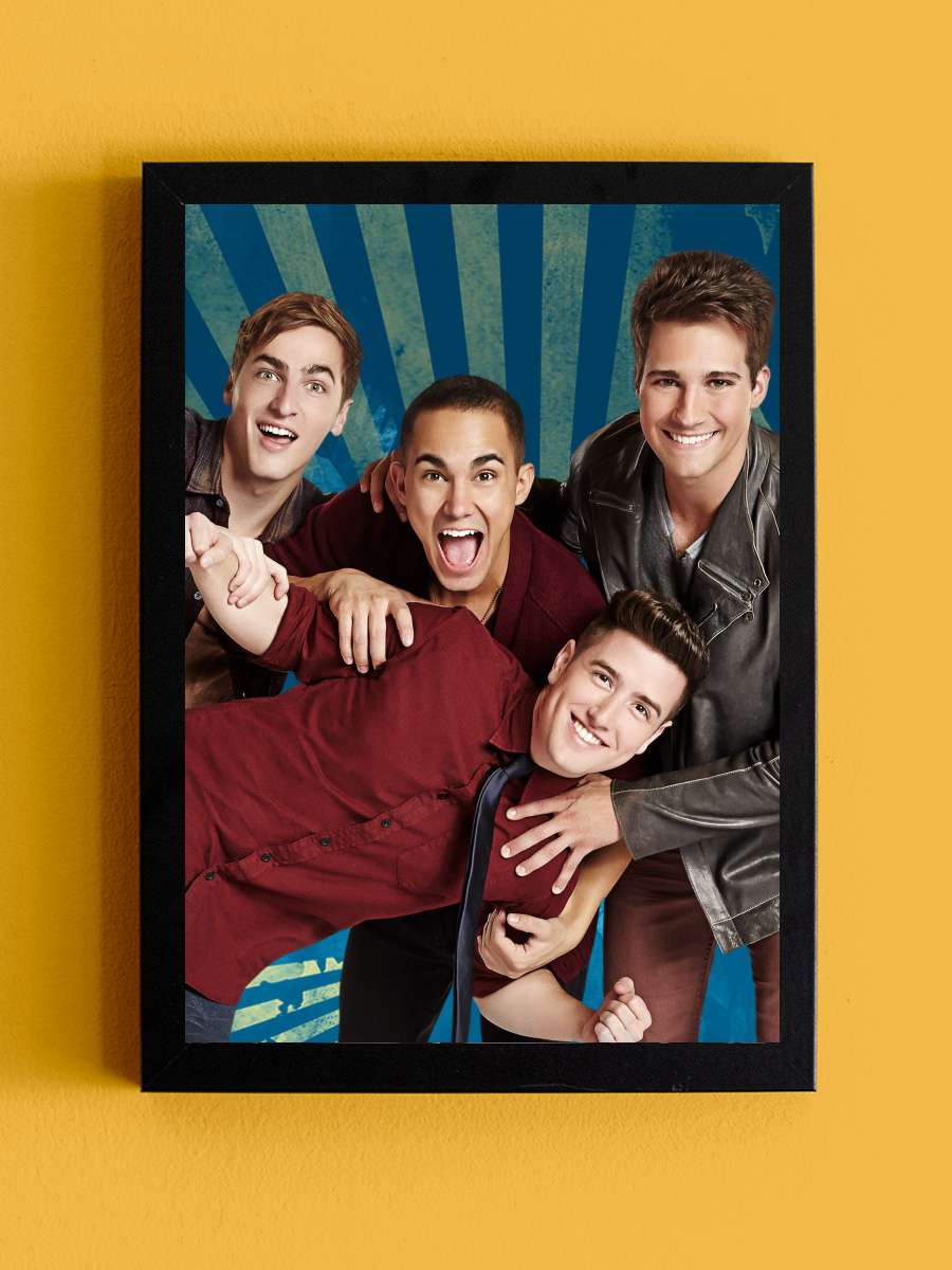 Big Time Rush Dizi Tablo Siyah Çerçeveli Dizi Poster Duvar Tablo