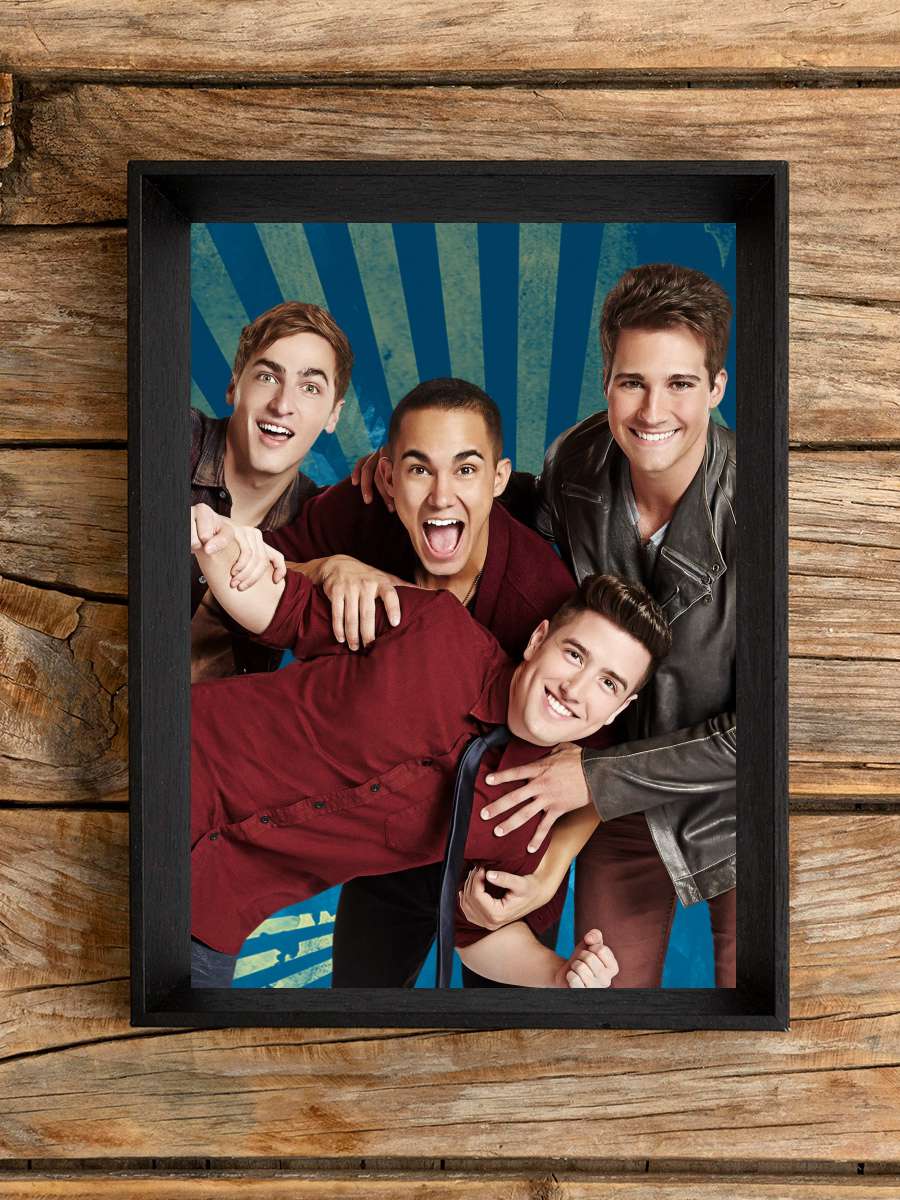 Big Time Rush Dizi Tablo Siyah Çerçeveli Dizi Poster Duvar Tablo