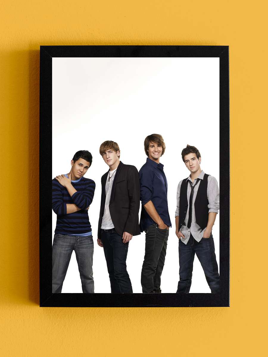 Big Time Rush Dizi Tablo Siyah Çerçeveli Dizi Poster Duvar Tablo