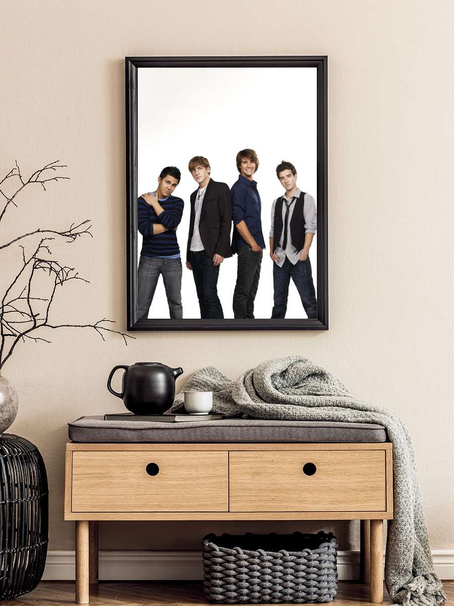 Big Time Rush Dizi Tablo Siyah Çerçeveli Dizi Poster Duvar Tablo