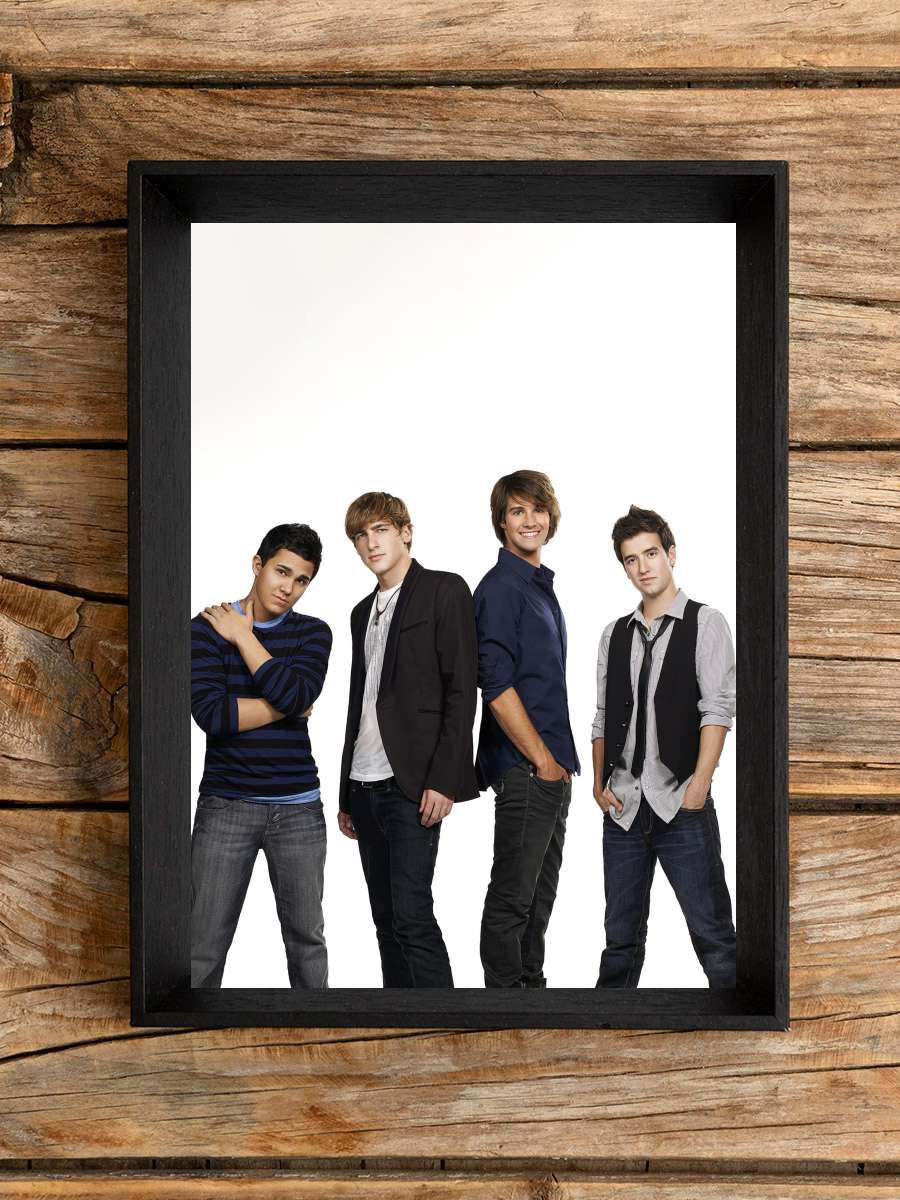 Big Time Rush Dizi Tablo Siyah Çerçeveli Dizi Poster Duvar Tablo