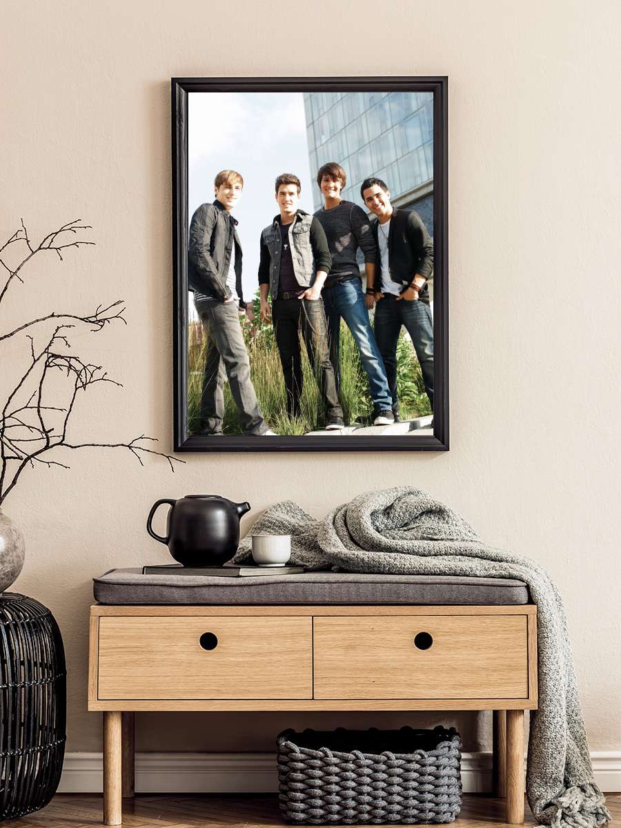 Big Time Rush Dizi Tablo Siyah Çerçeveli Dizi Poster Duvar Tablo