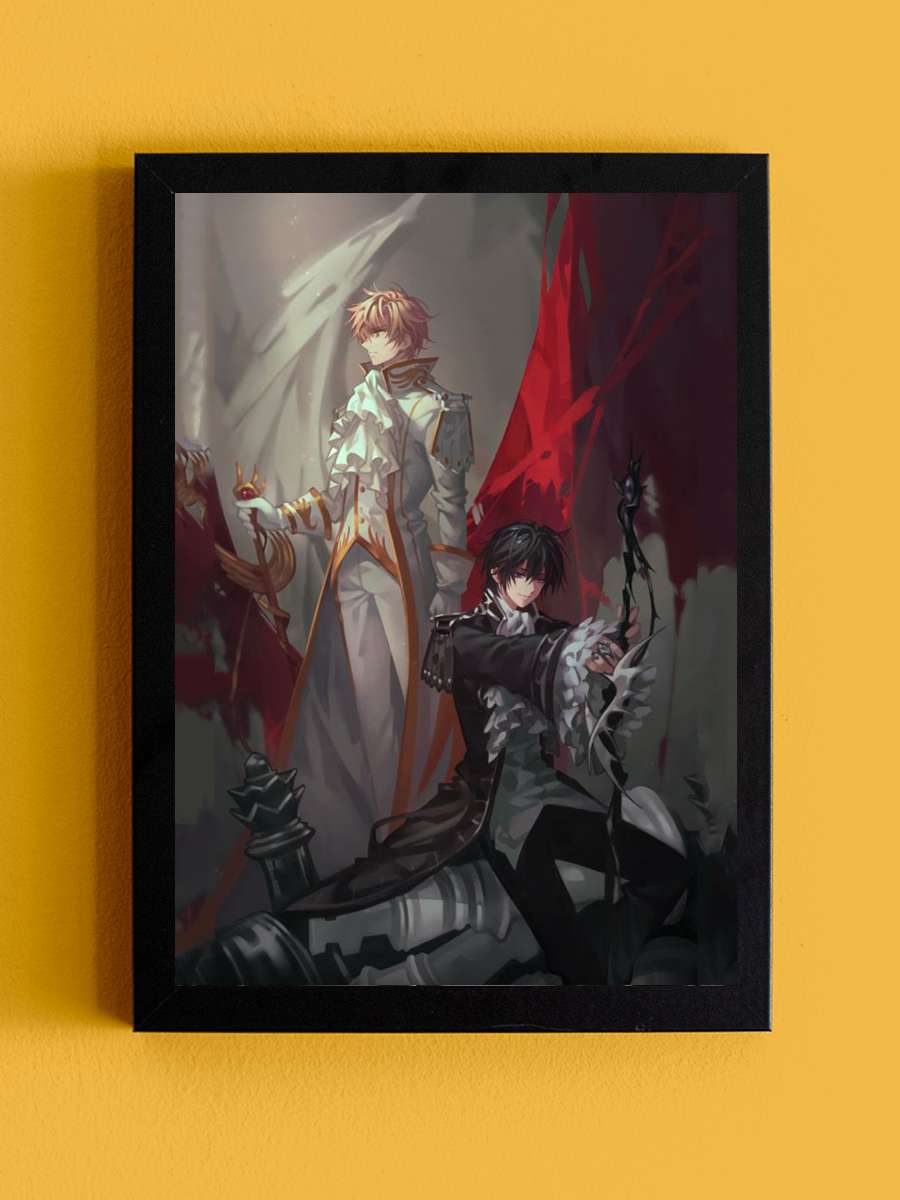 Code Geass: Lelouch of the Rebellion - コードギアス 反逆のルルーシュ Dizi Tablo Siyah Çerçeveli Dizi Poster Duvar Tablo