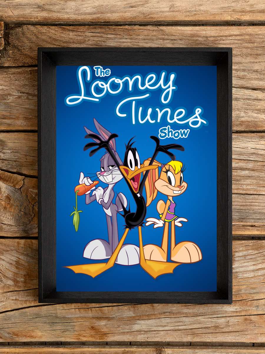 The Looney Tunes Show Dizi Tablo Siyah Çerçeveli Dizi Poster Duvar Tablo