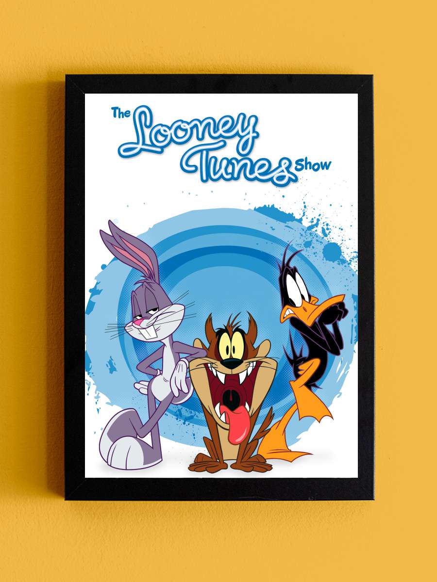 The Looney Tunes Show Dizi Tablo Siyah Çerçeveli Dizi Poster Duvar Tablo