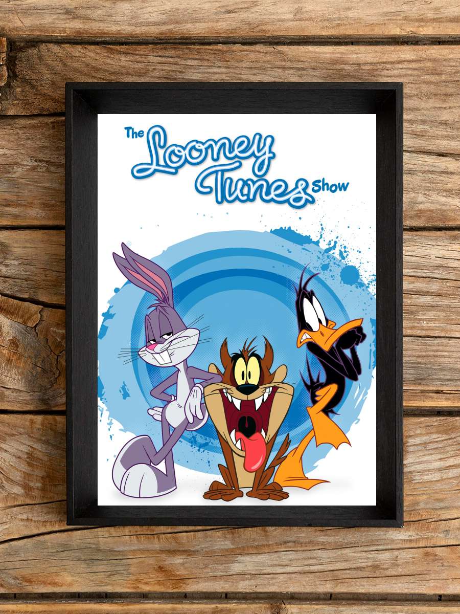 The Looney Tunes Show Dizi Tablo Siyah Çerçeveli Dizi Poster Duvar Tablo