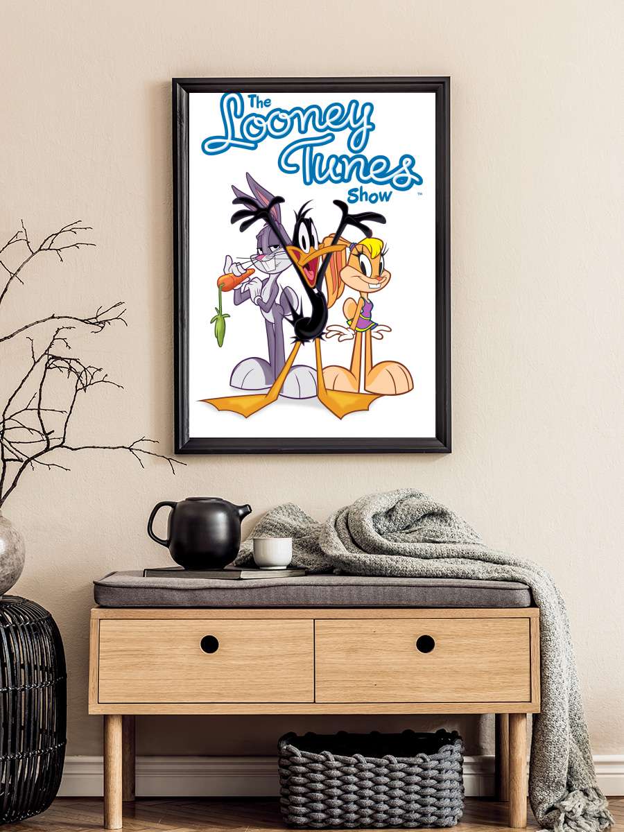 The Looney Tunes Show Dizi Tablo Siyah Çerçeveli Dizi Poster Duvar Tablo