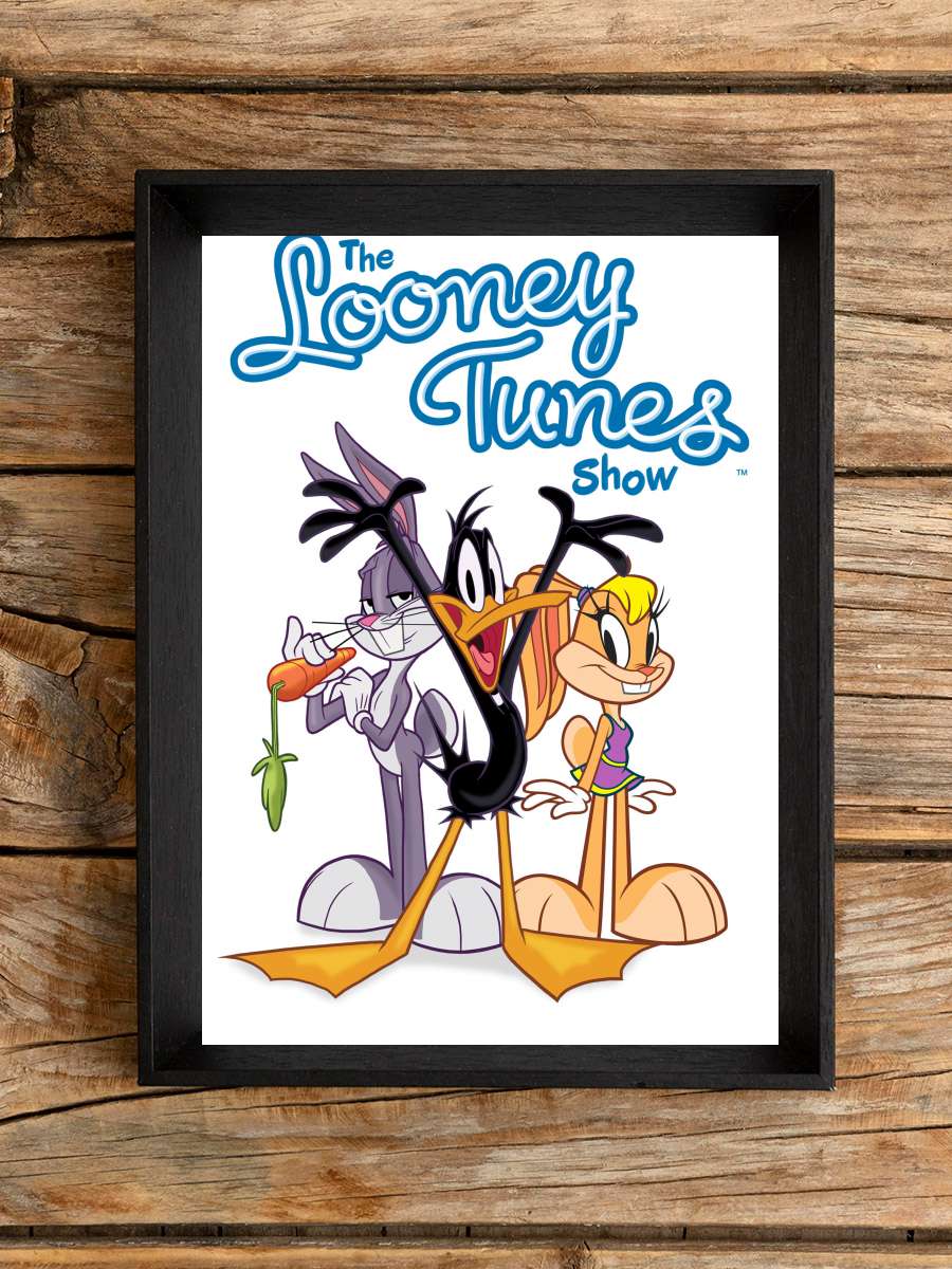 The Looney Tunes Show Dizi Tablo Siyah Çerçeveli Dizi Poster Duvar Tablo