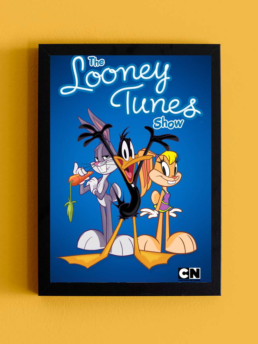 The Looney Tunes Show Dizi Tablo Siyah Çerçeveli Dizi Poster Duvar Tablo