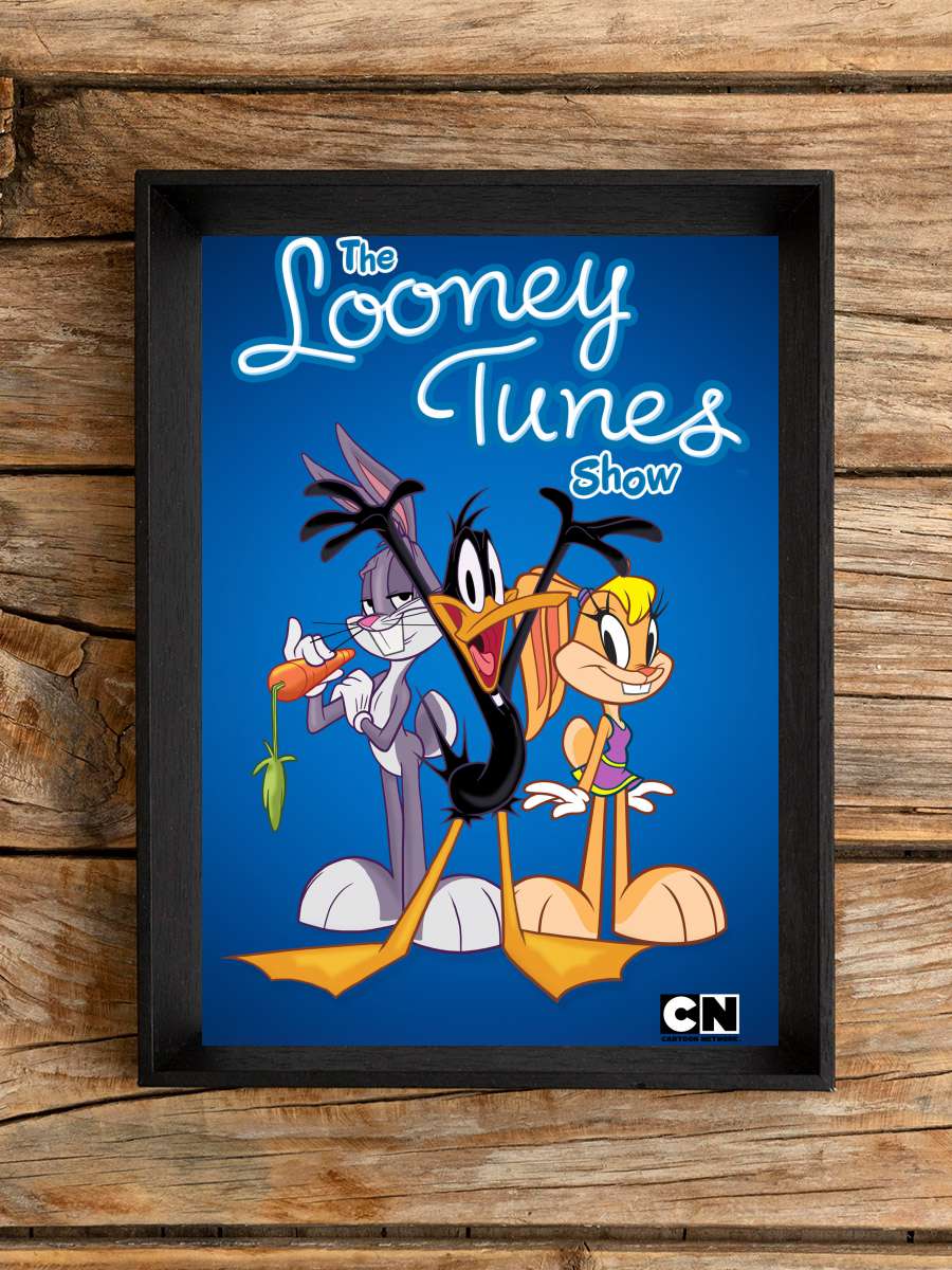 The Looney Tunes Show Dizi Tablo Siyah Çerçeveli Dizi Poster Duvar Tablo