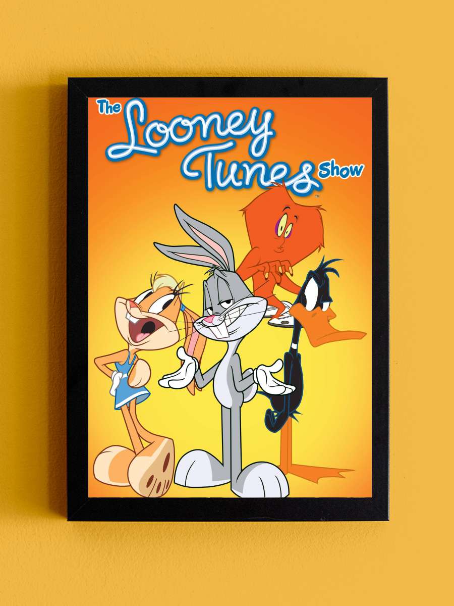 The Looney Tunes Show Dizi Tablo Siyah Çerçeveli Dizi Poster Duvar Tablo