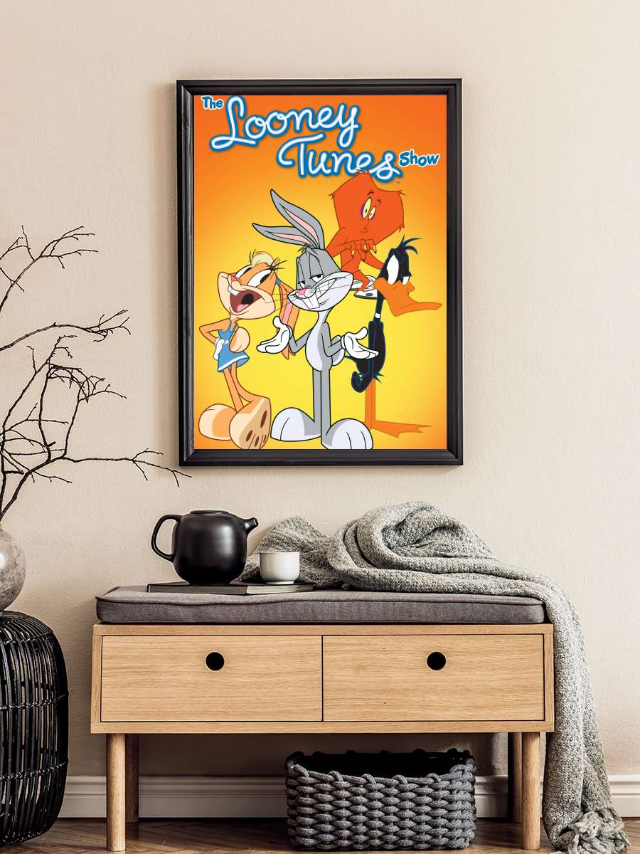 The Looney Tunes Show Dizi Tablo Siyah Çerçeveli Dizi Poster Duvar Tablo