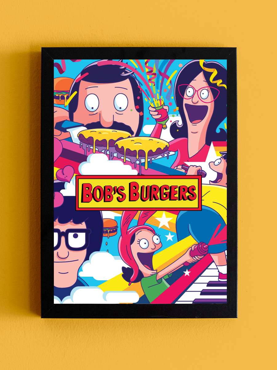 Bob's Burgers Dizi Tablo Siyah Çerçeveli Dizi Poster Duvar Tablo