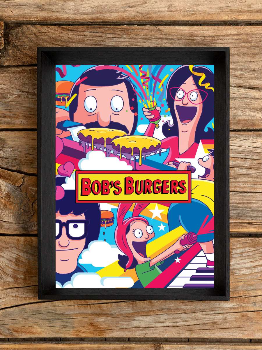 Bob's Burgers Dizi Tablo Siyah Çerçeveli Dizi Poster Duvar Tablo