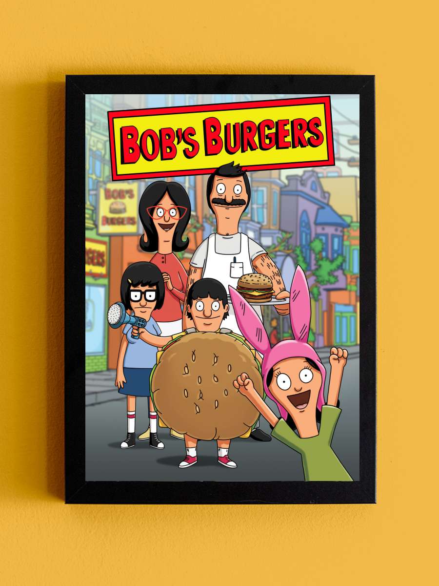 Bob's Burgers Dizi Tablo Siyah Çerçeveli Dizi Poster Duvar Tablo