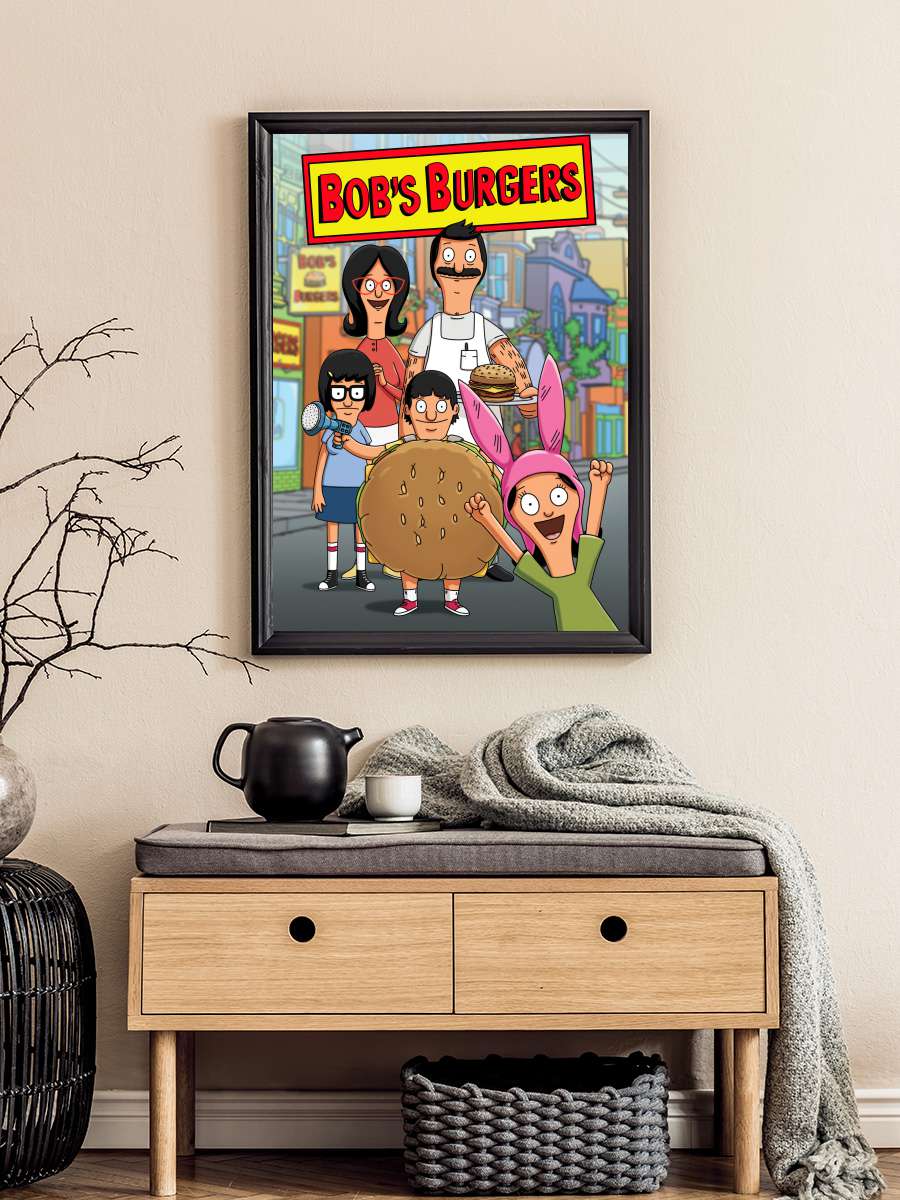 Bob's Burgers Dizi Tablo Siyah Çerçeveli Dizi Poster Duvar Tablo