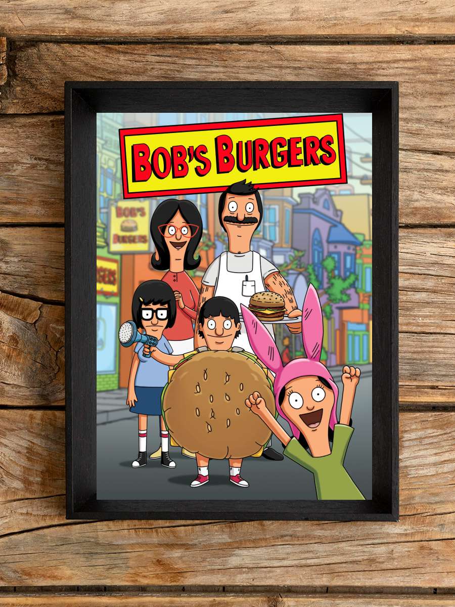 Bob's Burgers Dizi Tablo Siyah Çerçeveli Dizi Poster Duvar Tablo