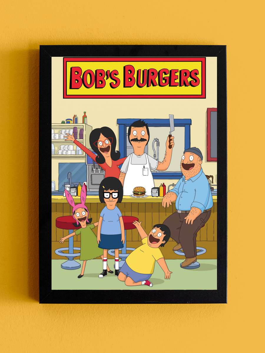 Bob's Burgers Dizi Tablo Siyah Çerçeveli Dizi Poster Duvar Tablo