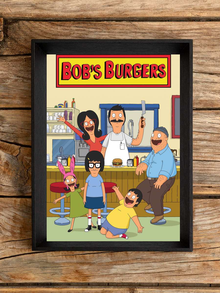 Bob's Burgers Dizi Tablo Siyah Çerçeveli Dizi Poster Duvar Tablo