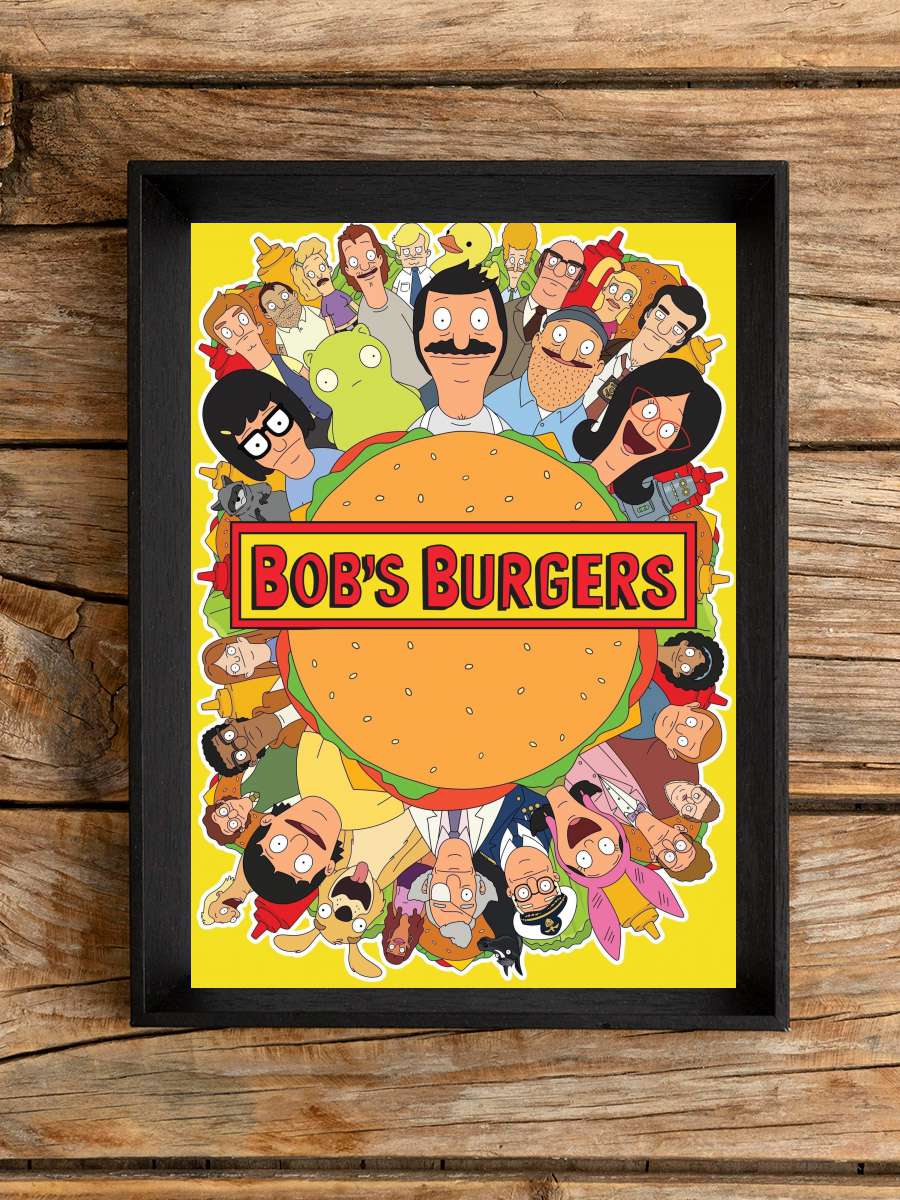 Bob's Burgers Dizi Tablo Siyah Çerçeveli Dizi Poster Duvar Tablo