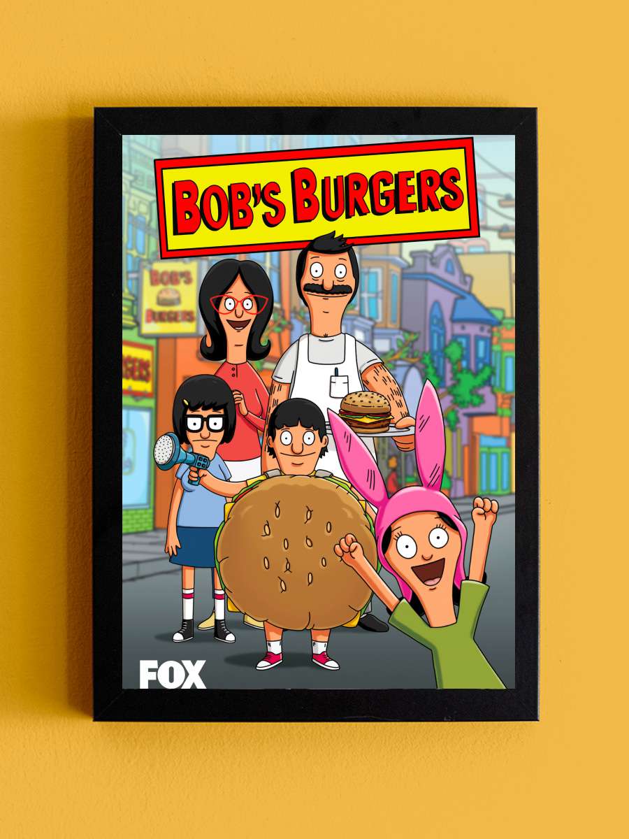 Bob's Burgers Dizi Tablo Siyah Çerçeveli Dizi Poster Duvar Tablo