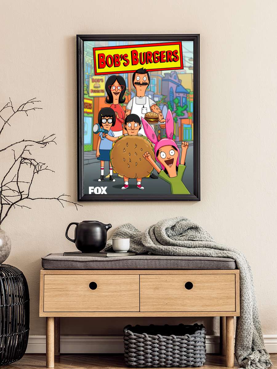 Bob's Burgers Dizi Tablo Siyah Çerçeveli Dizi Poster Duvar Tablo