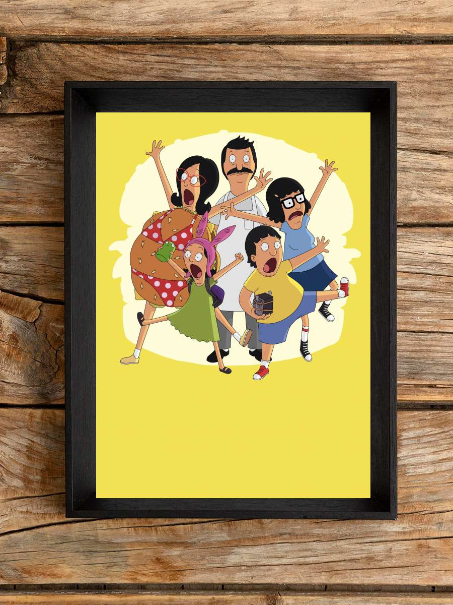 Bob's Burgers Dizi Tablo Siyah Çerçeveli Dizi Poster Duvar Tablo