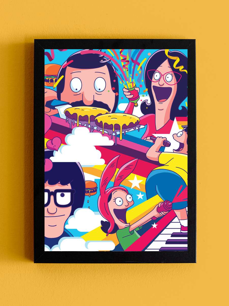 Bob's Burgers Dizi Tablo Siyah Çerçeveli Dizi Poster Duvar Tablo