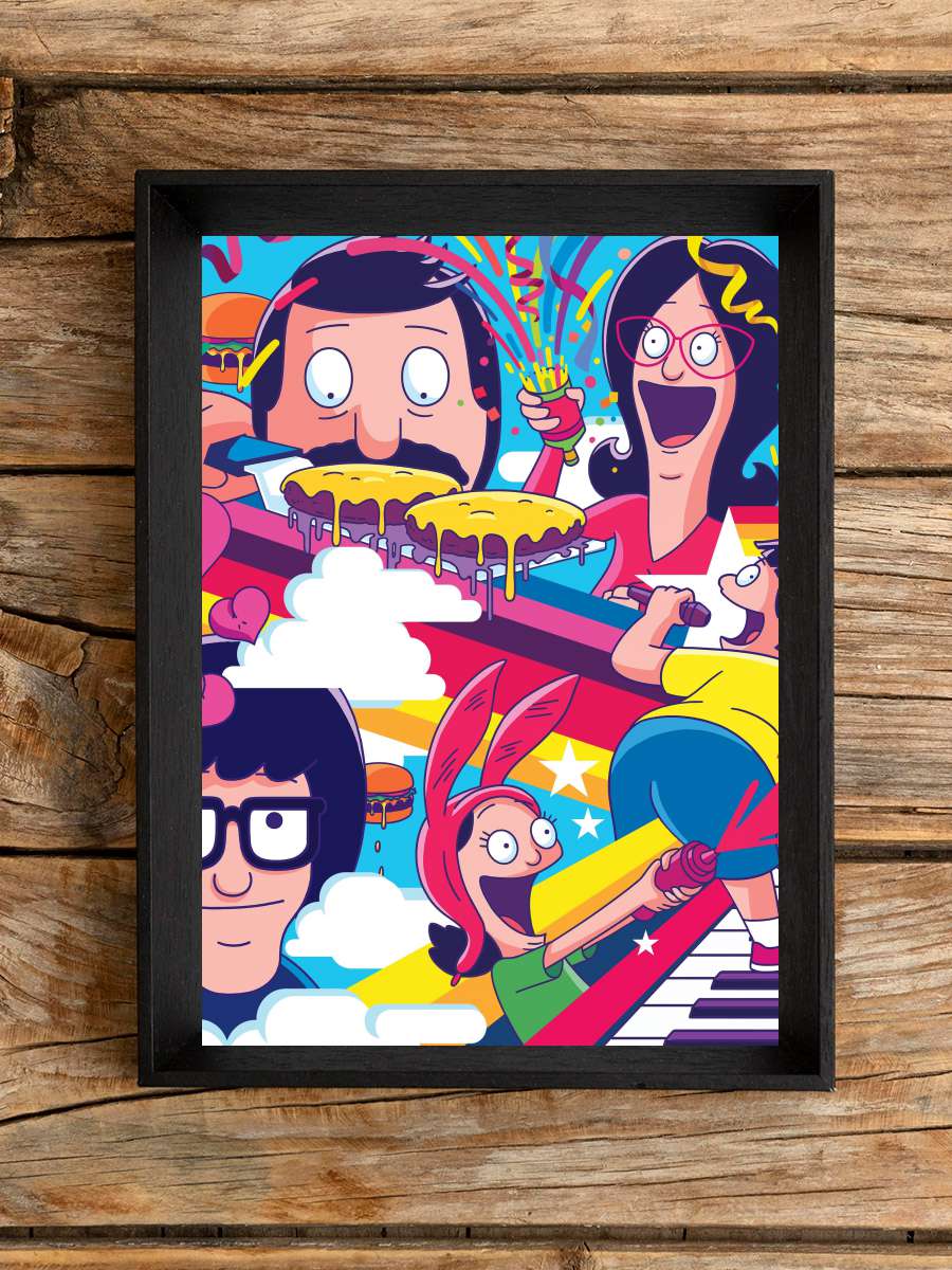 Bob's Burgers Dizi Tablo Siyah Çerçeveli Dizi Poster Duvar Tablo